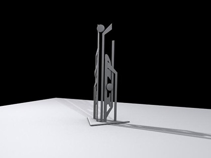 Монументальная . Эскиз монумента для Ледового дворца Шайба